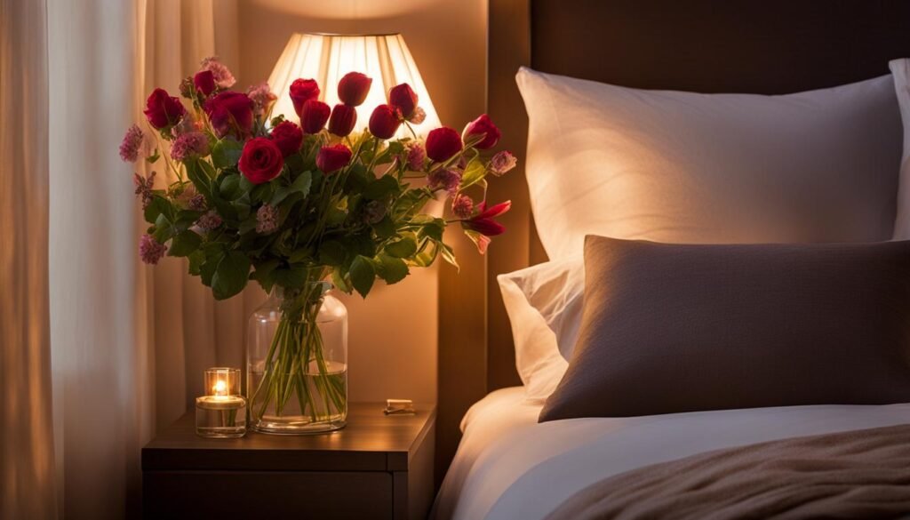 Cozy bedroom lighting