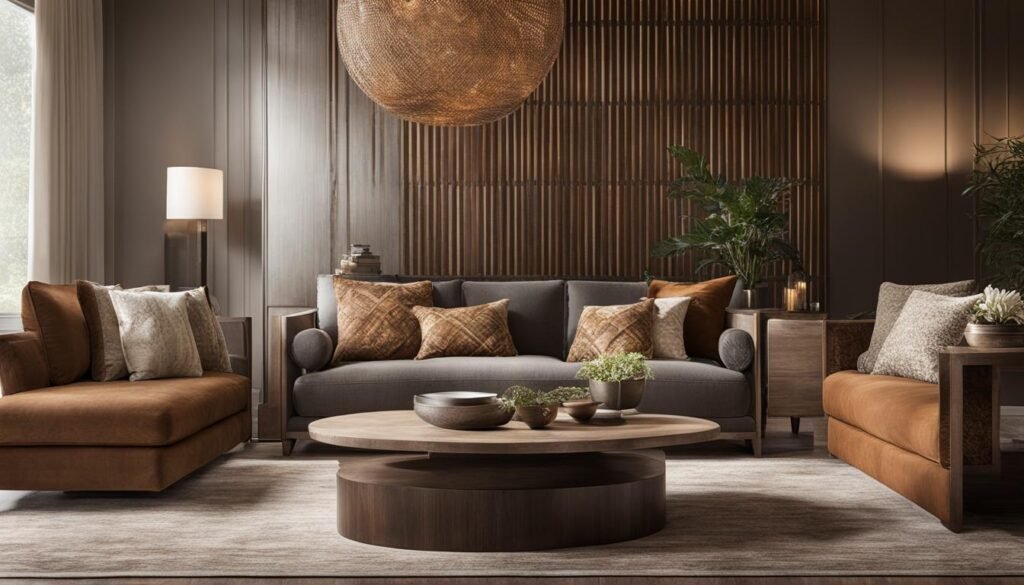 Harmonious textures enhancing interior design