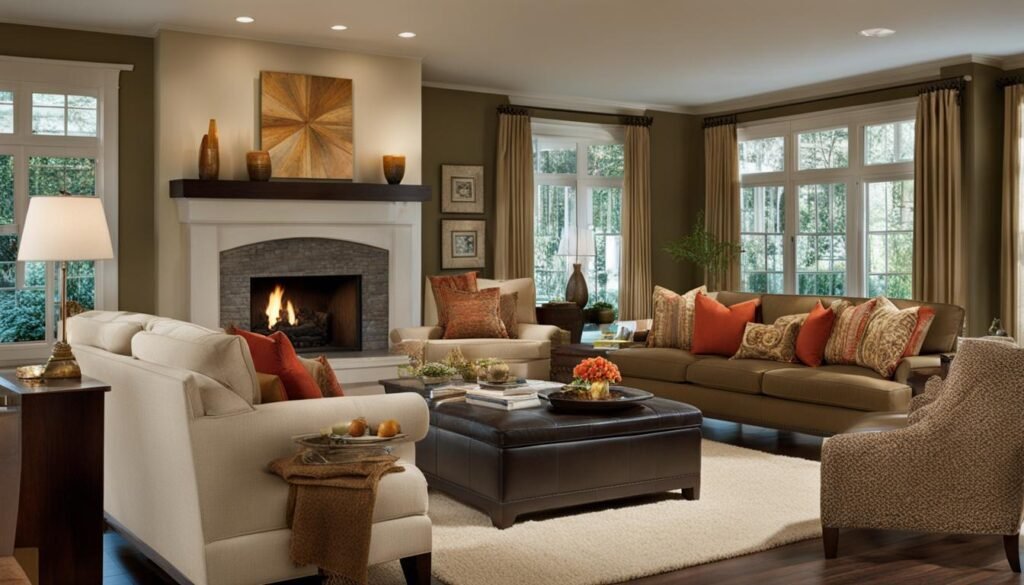 Inviting Living Room with Focal Point