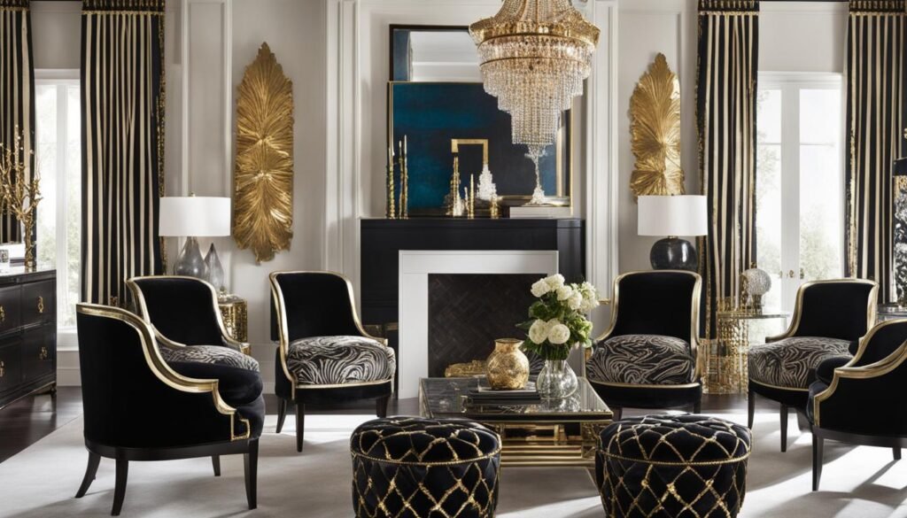 Luxurious Hollywood Regency Accents