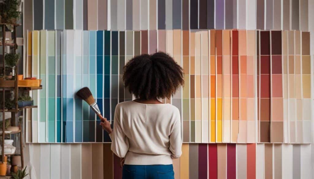 choosing paint colors for interior design