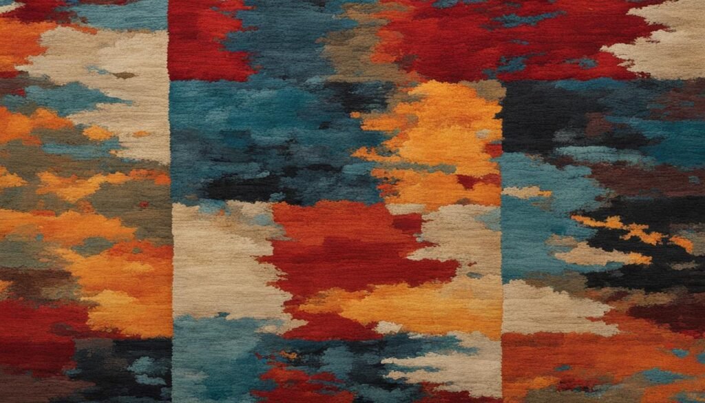 contemporary textured rug design