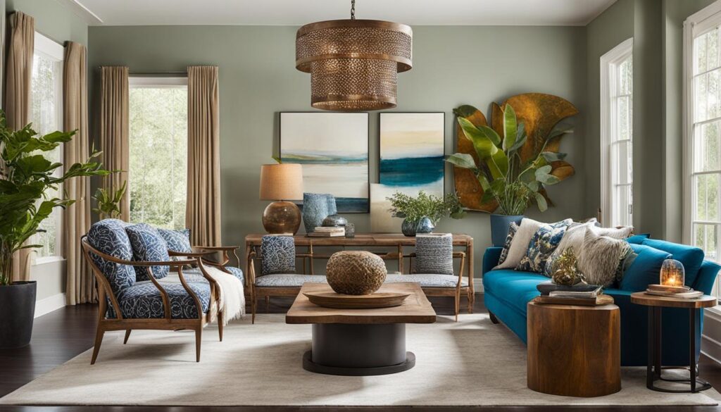 mixing styles of furniture
