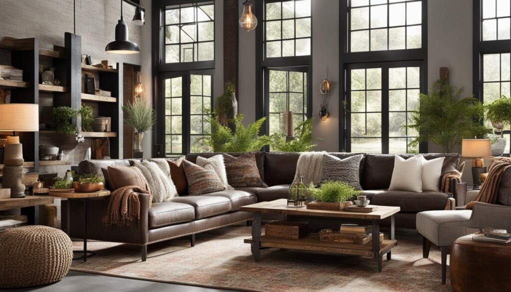 rustic industrial decor