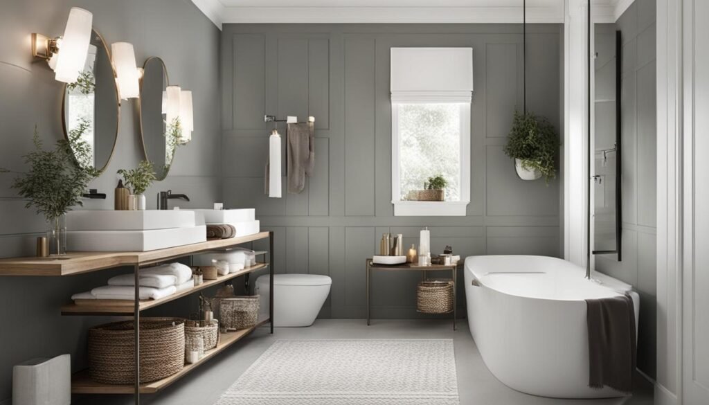 stylish bathroom organization