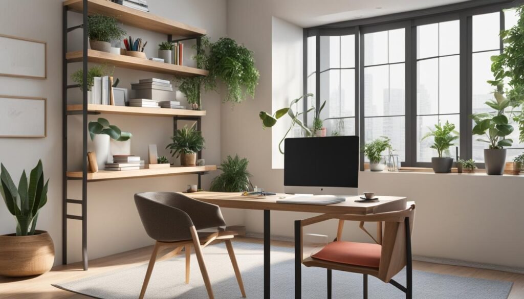 productive home office setup