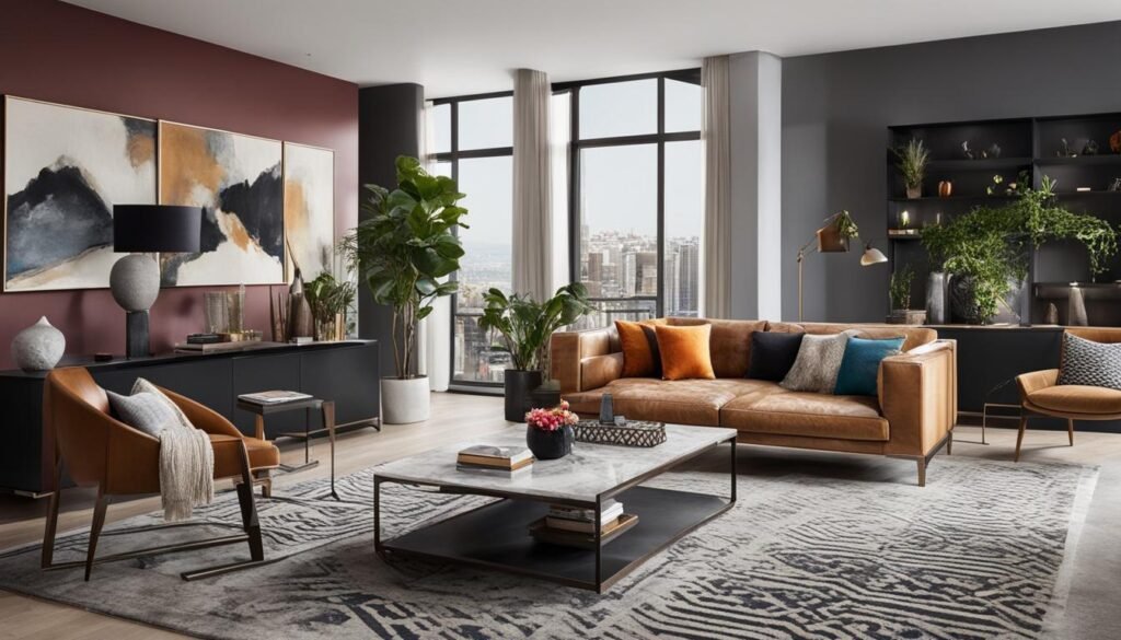 stylish home with chic interior