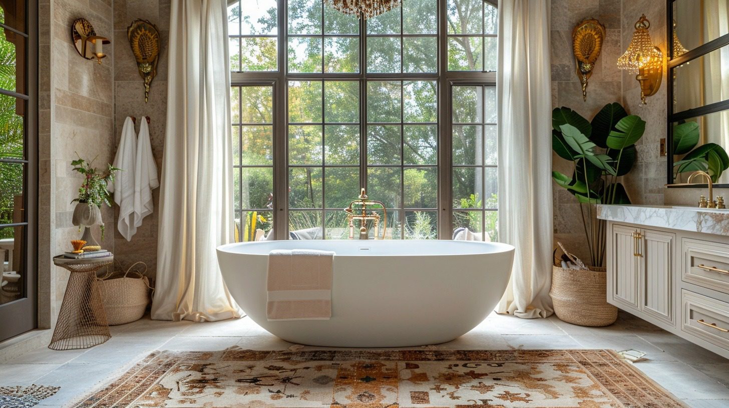 29 Boho Bathroom Ideas You Will Love - My Elegant Home