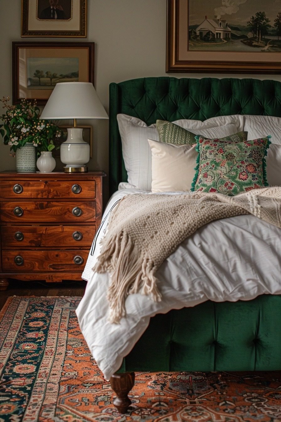 29 Emerald Green Art Deco Bedroom Ideas for a Luxurious and Timeless ... - Green And Luxurious Furniture