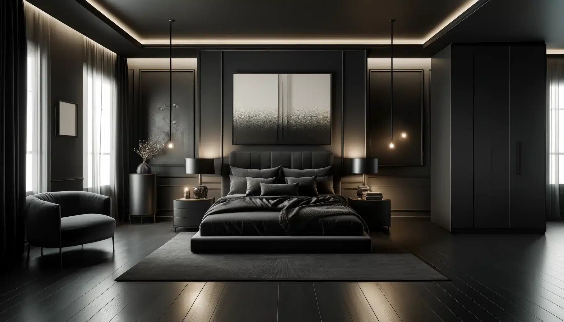 29 Dark Modern Bedroom Decor Ideas - My Elegant Home
