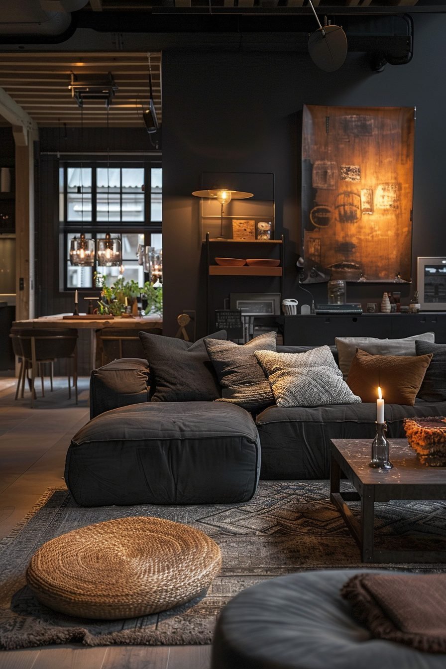 Image showcasing 29 Industrial Living Room Ideas for a Stylish Home - My Elegant Home
