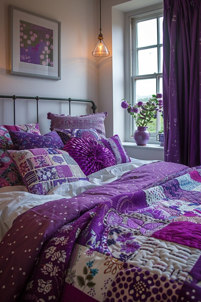 29 Purple Bedroom Ideas for a Bold and Beautiful Room - My Elegant Home