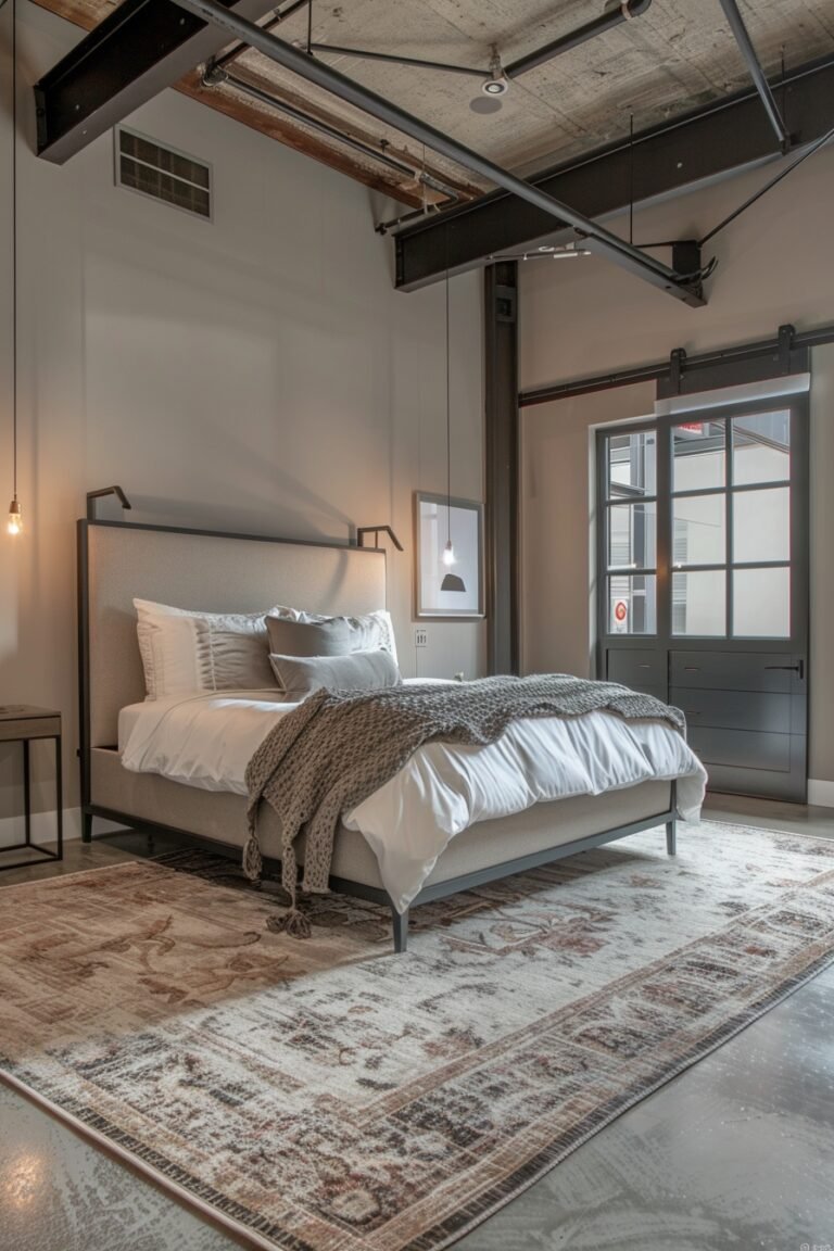 29 Dark Bedroom Ideas for Contemporary Elegance - My Elegant Home - Industrial Metal Accents In Modern Homes