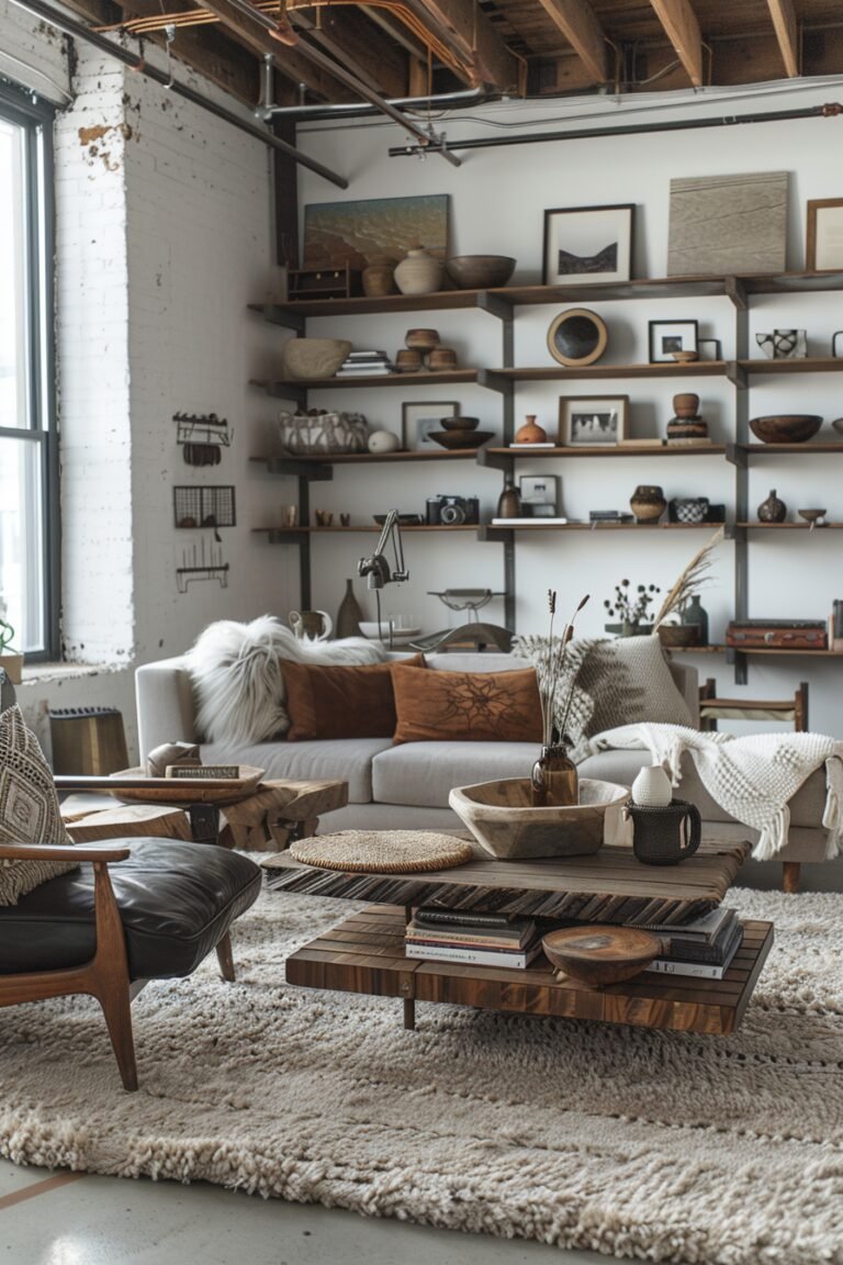 29 Industrial Living Room Ideas for a Stylish Home - My Elegant Home - Industrial Style Budget Living Room Decor Ideas
