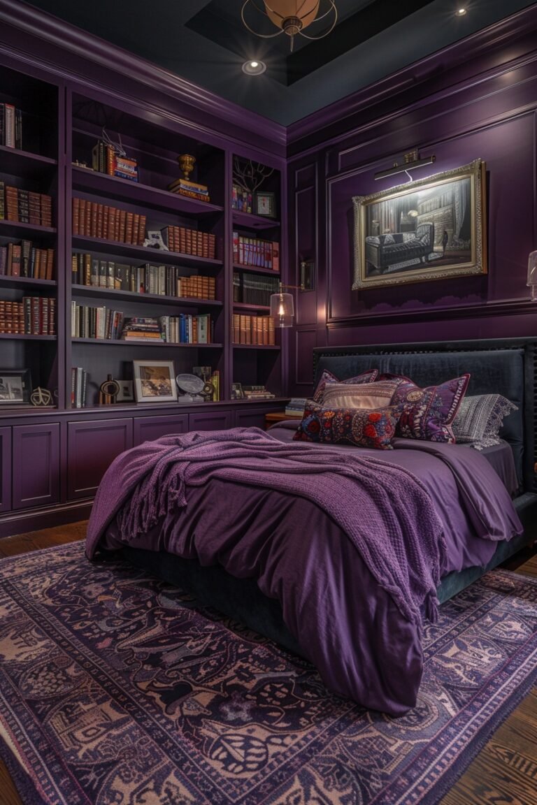 29 Purple Bedroom Ideas for a Bold and Beautiful Room - My Elegant Home