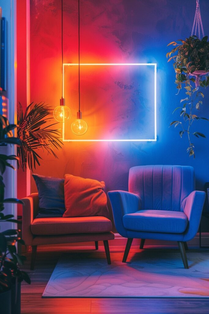 Luminous Neon Lounge