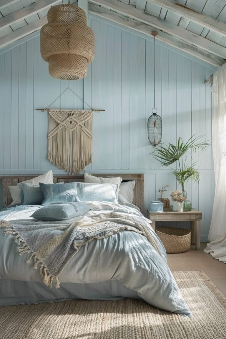 29 Light Blue Boho Bedroom Decor Ideas for Tranquil Living - My Elegant ...