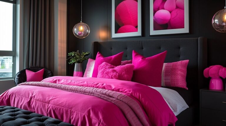 29 Pink and Black Bedrooms Ideas for a Stylish Contrast - My Elegant Home