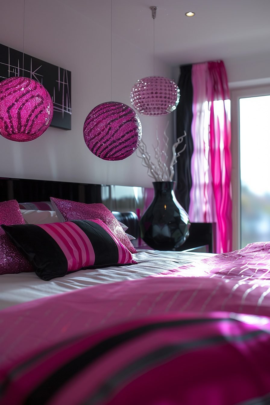 29 Pink and Black Bedrooms Ideas for a Stylish Contrast - My Elegant Home
