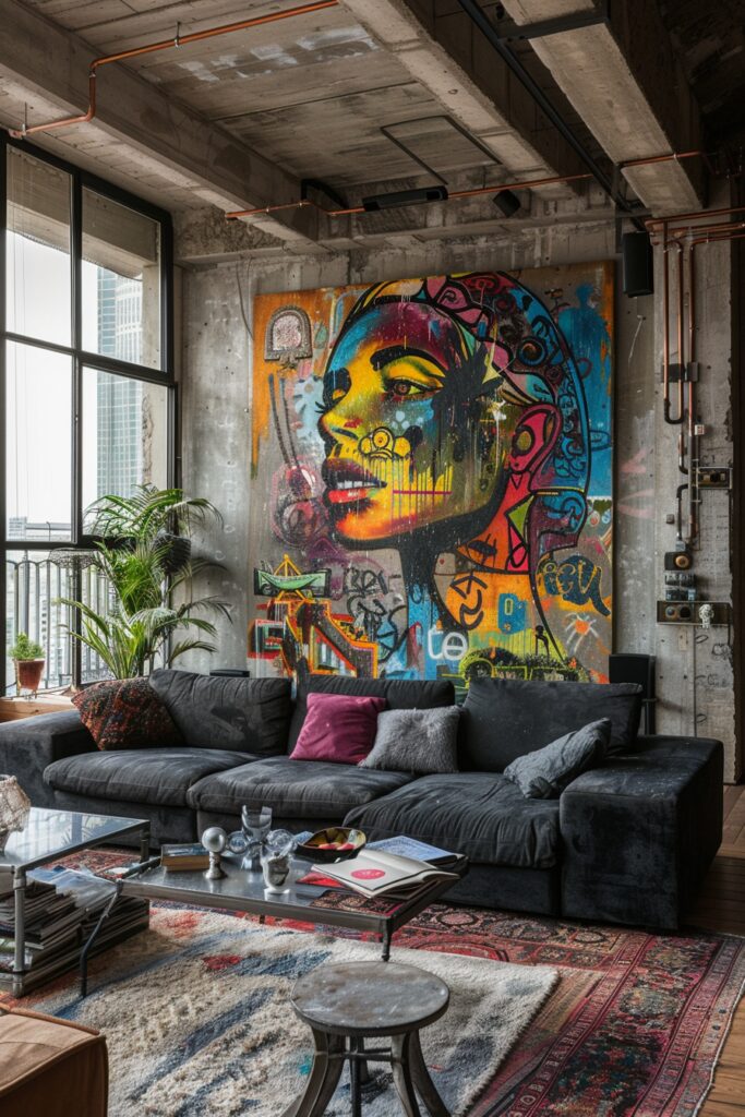 Urban Concrete Living Area