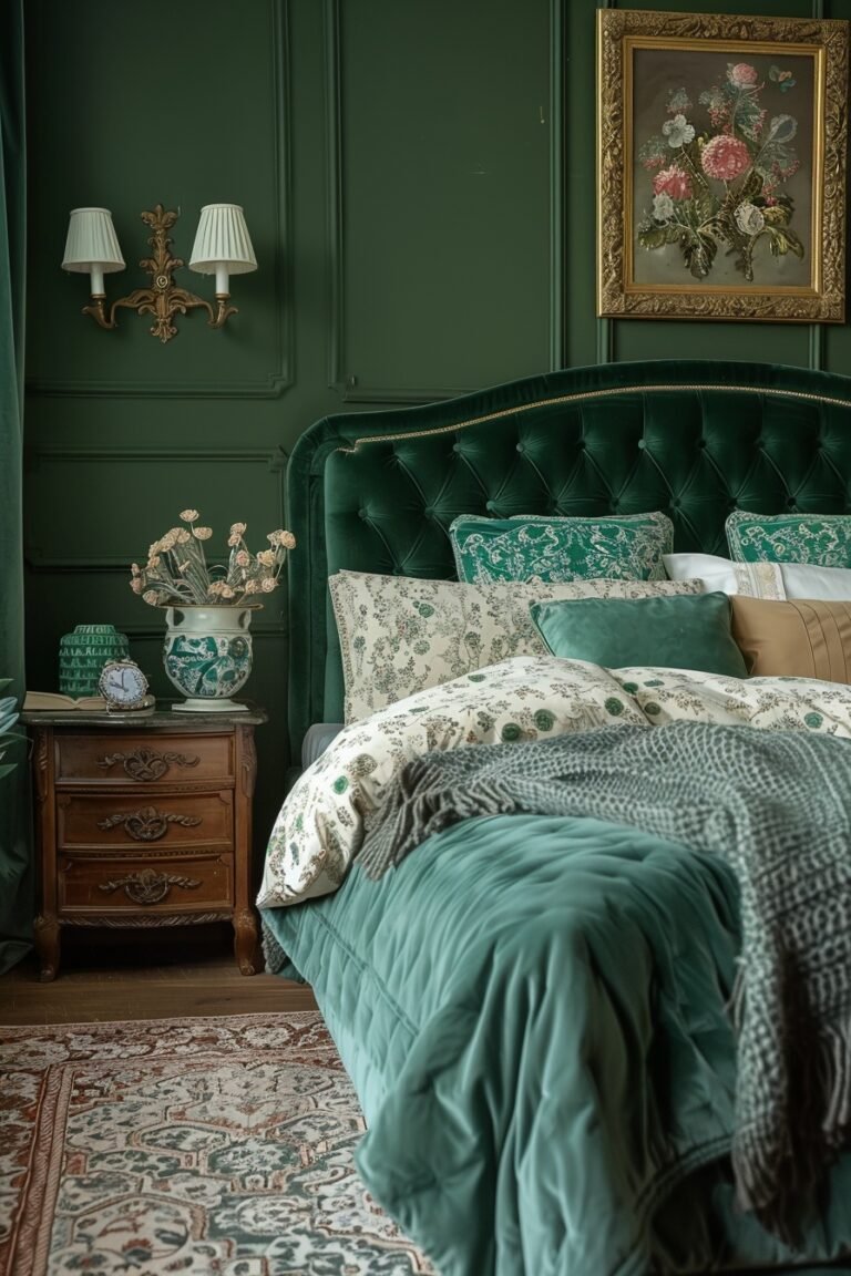 29 Dark Green Bedroom Ideas for a Modern and Chic Vibe - My Elegant Home