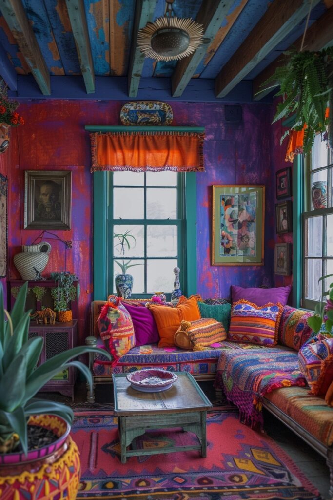 Vibrant Fusion Living Room