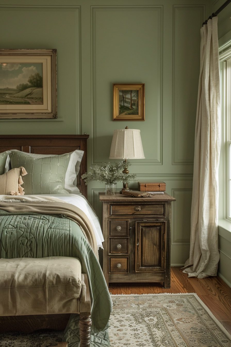 29 Sage Green Farmhouse Bedroom Ideas for a Fresh Update - My Elegant Home