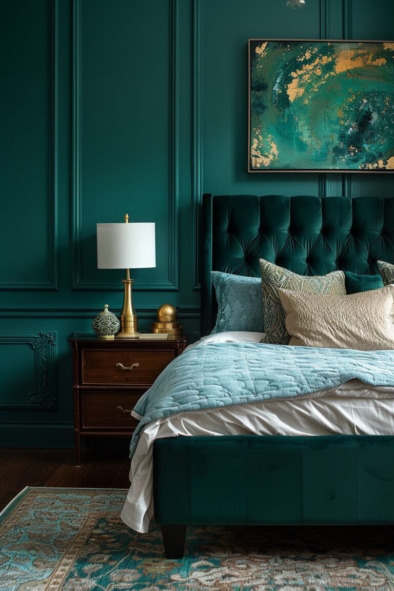 29 Dark Teal Bedroom Ideas for a Modern and Sophisticated Space - My ...