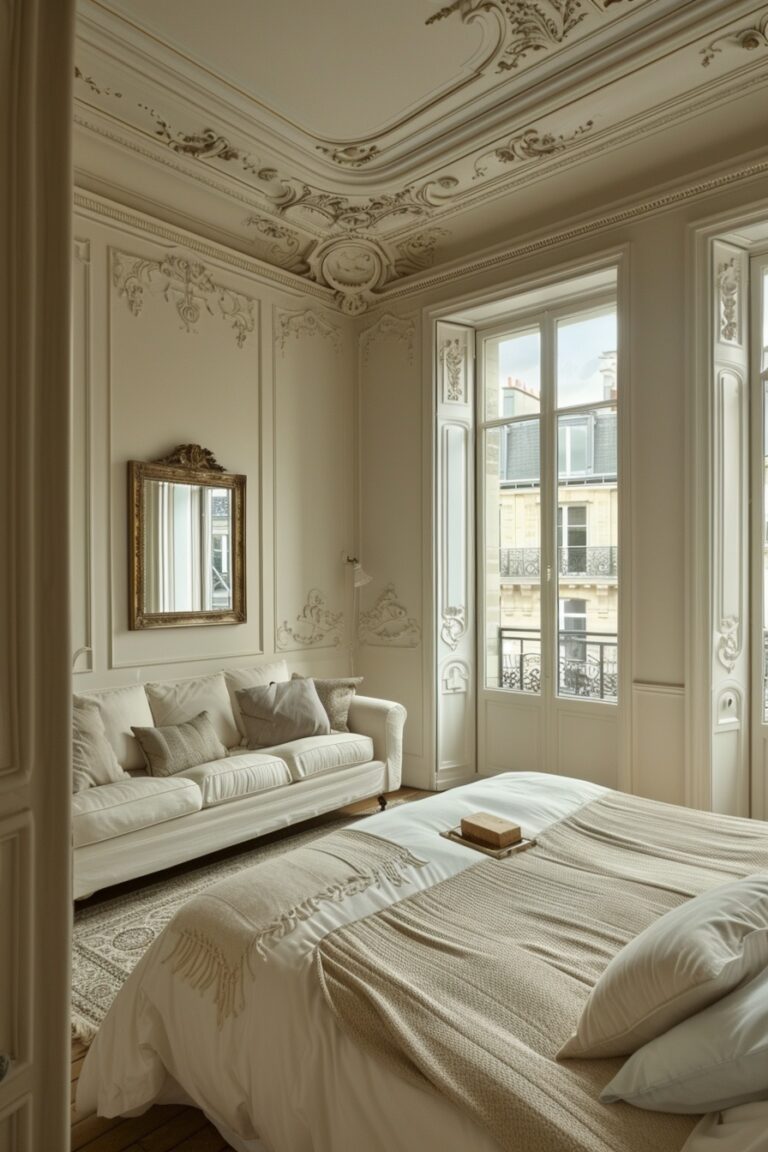 29 Studio Apartment Decor Ideas to Make the Most of Every Inch - My ... - Chic Parisian Style User Interface Design Elements