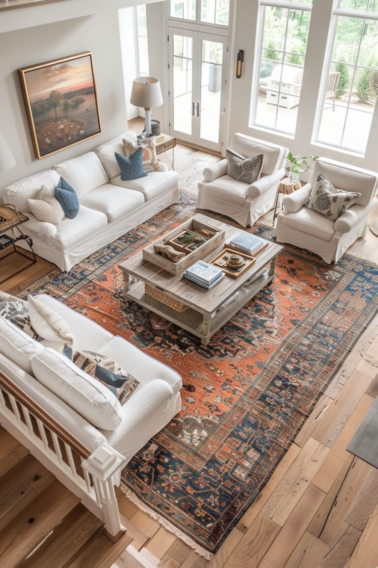 A closer look at Minimalist Living Room Upgrades With A Statement Rug