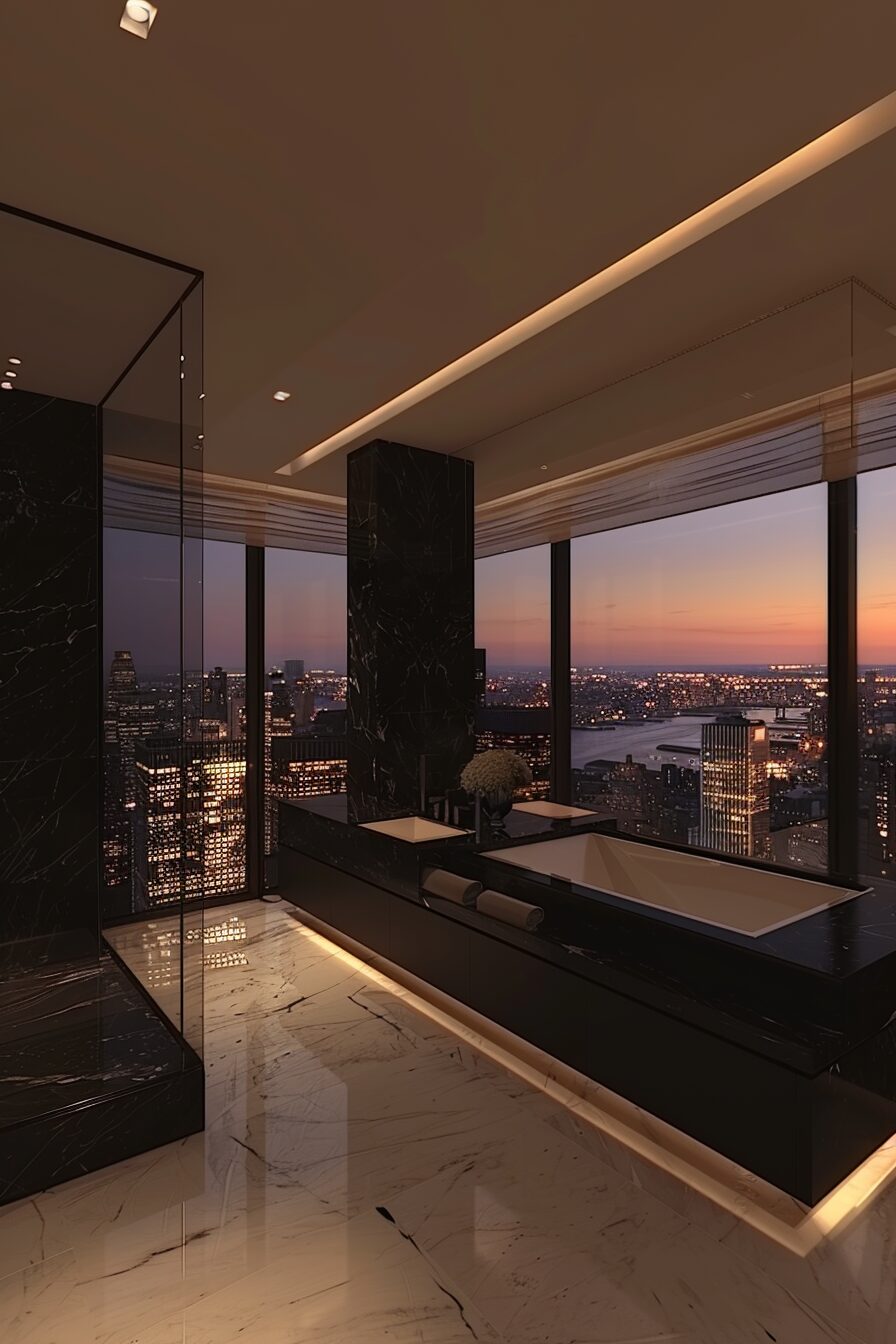 Image showcasing 29 Urban Bathroom Ideas to Elevate Your City Living - My Elegant Home