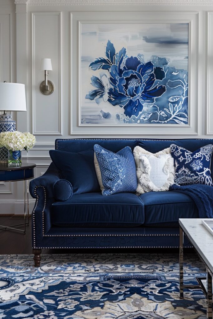 Navy and Dark Grey Sophistication
