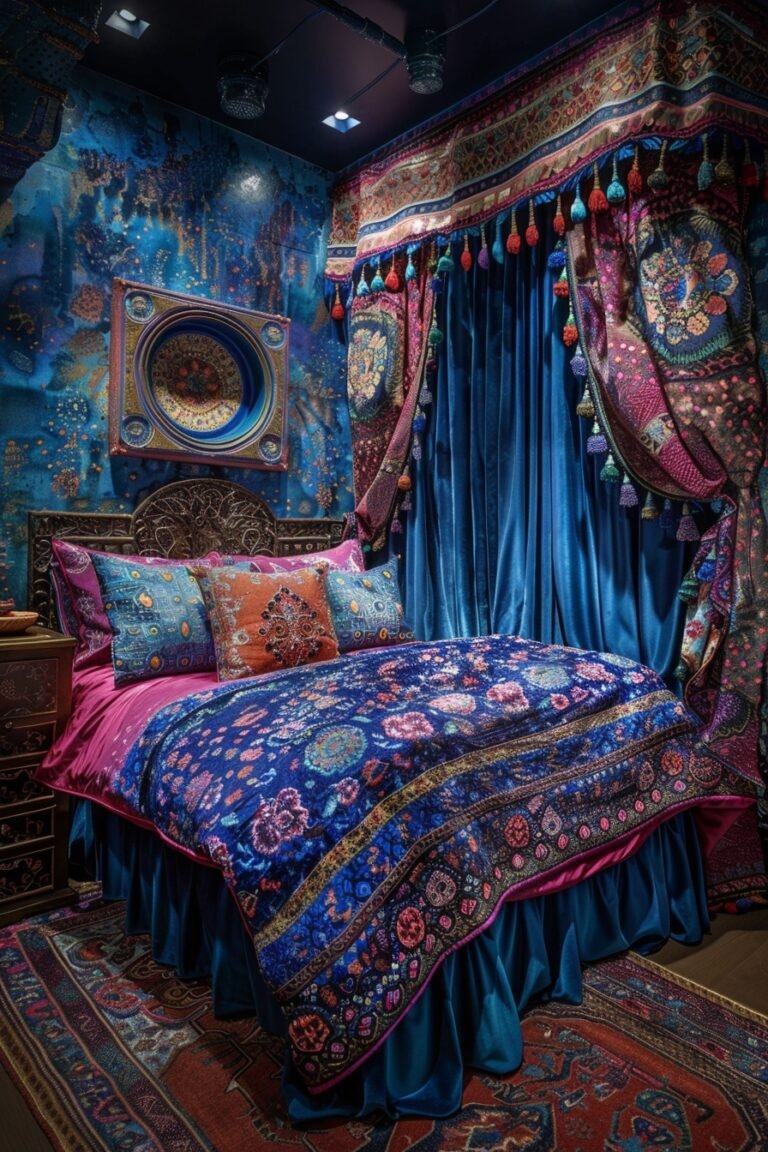 29 Blue Boho Girls Bedroom Ideas - My Elegant Home