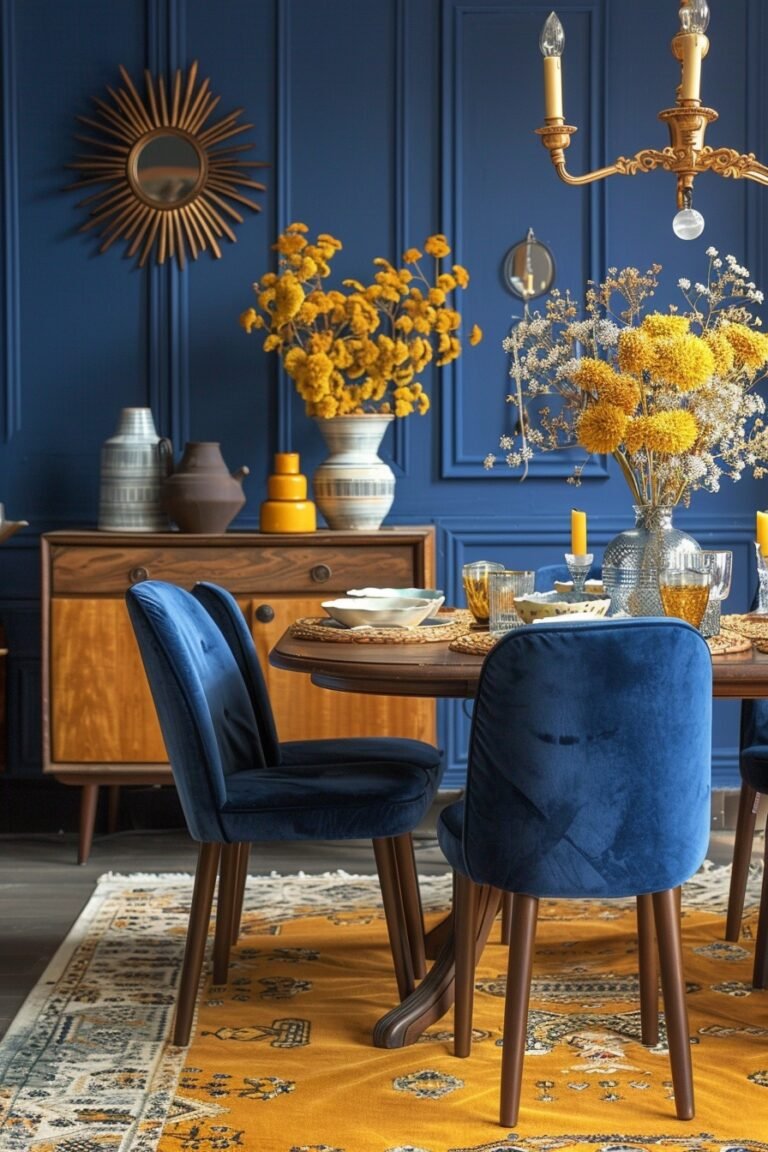 29 Blue and Yellow Boho Decor Ideas for an Inviting Atmosphere - My Elegant Home