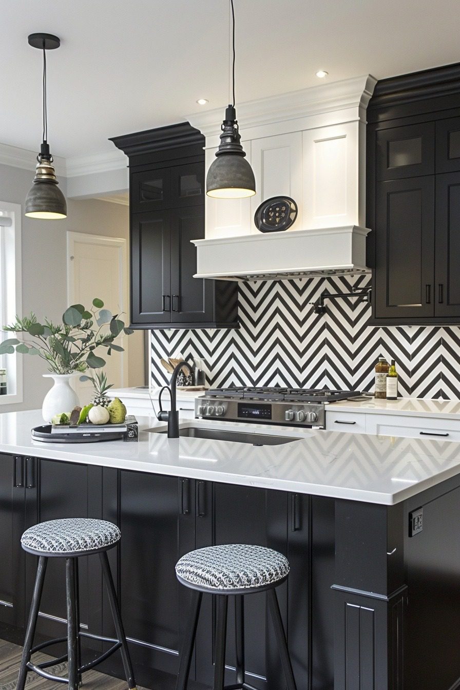 29 Black and White Modern Kitchen Ideas for a Chic Cooking Space - My ...