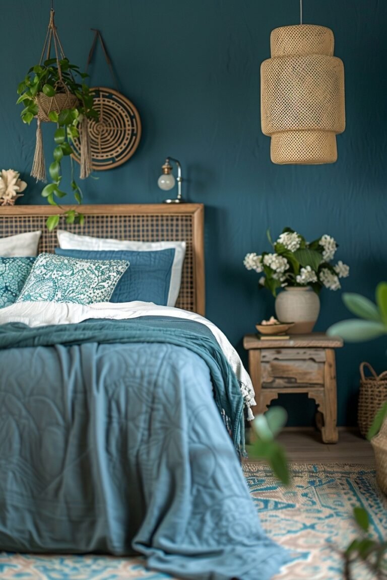 29 Blue Boho Girls Bedroom Ideas - My Elegant Home