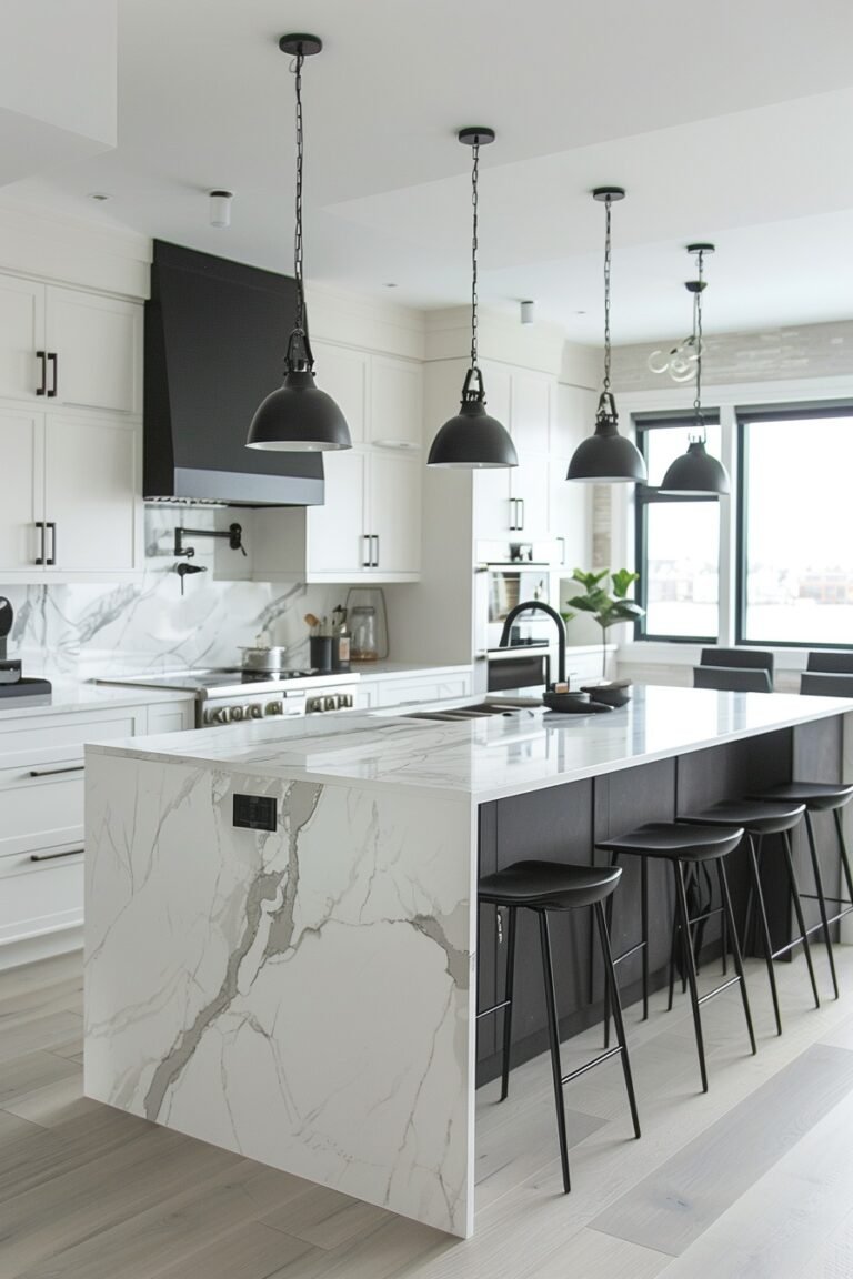 29 Black and White Modern Kitchen Ideas for a Chic Cooking Space - My ...