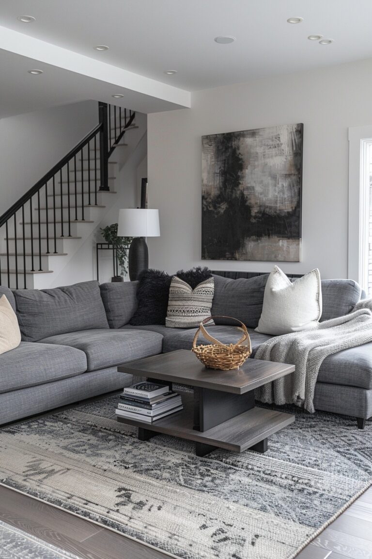 29 Grey Couch Living Room Ideas to Suit Any Home Aesthetic - My Elegant ...