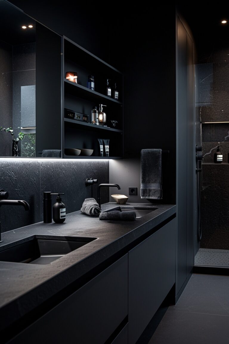 29 Black Bathroom Decor Ideas to Add Dark Elegance to Your Home My