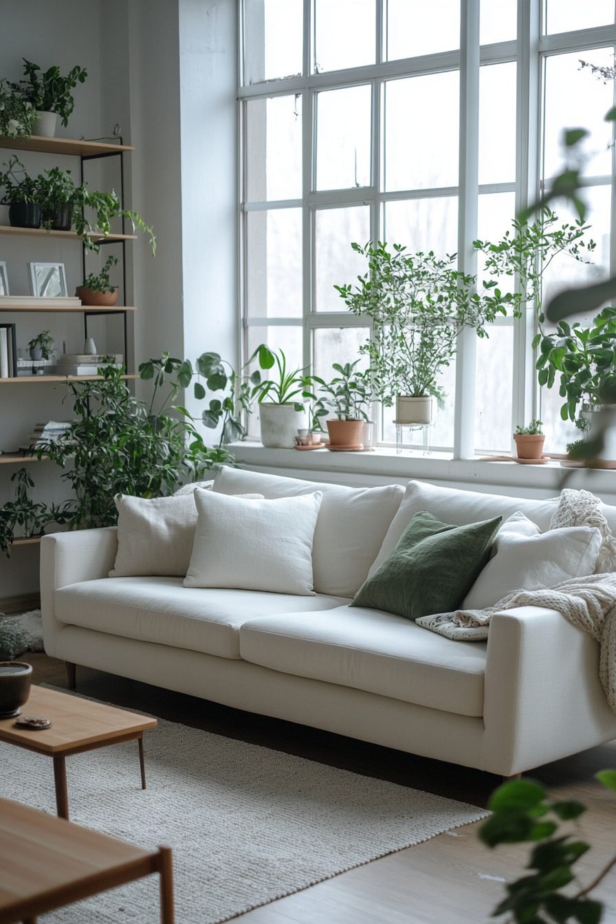 View of 29 Organic Living Room Ideas That Combine Comfort with Clean Living ...