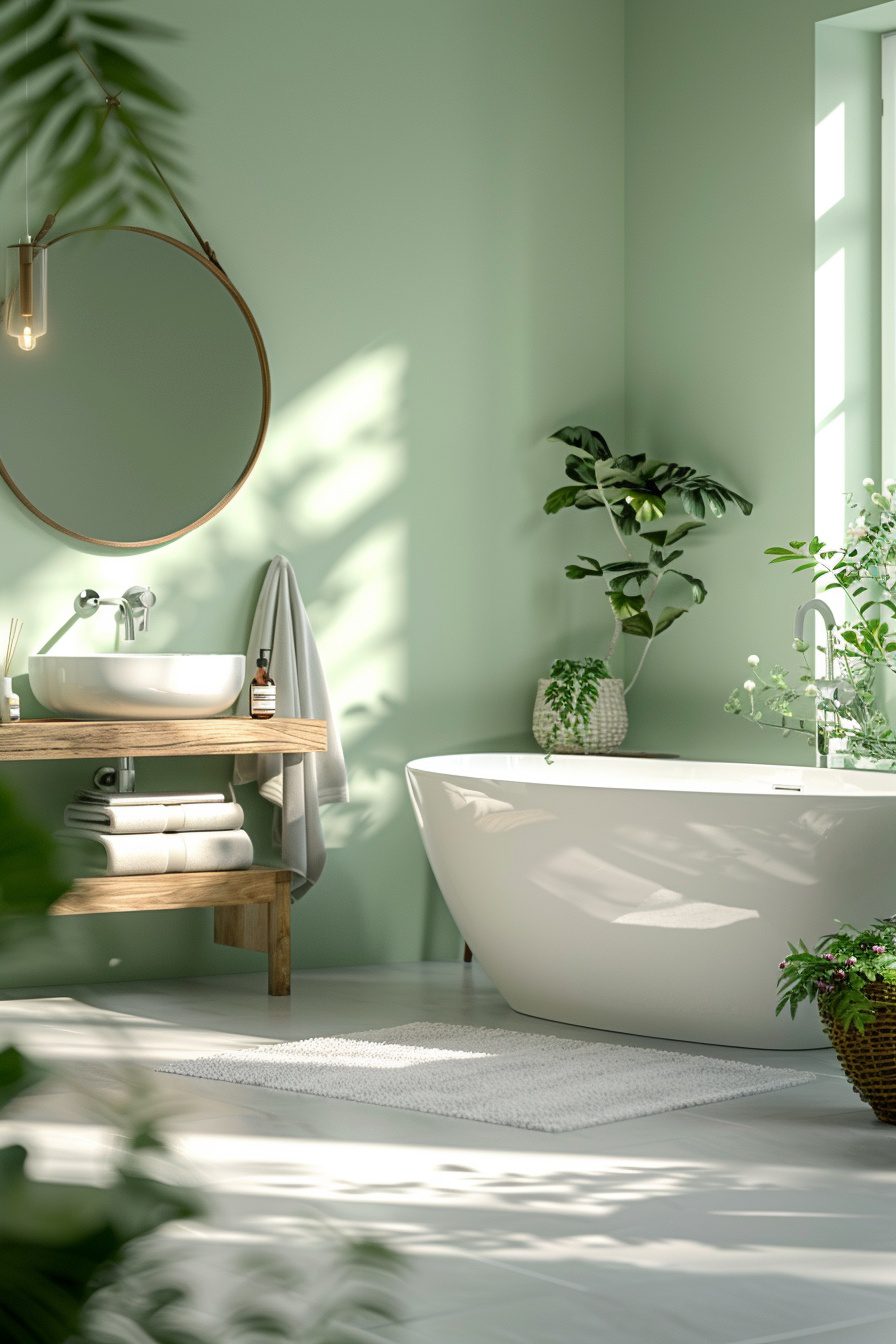 29 Green Bathroom Decor Ideas to Add a Pop of Nature-Inspired Color ...