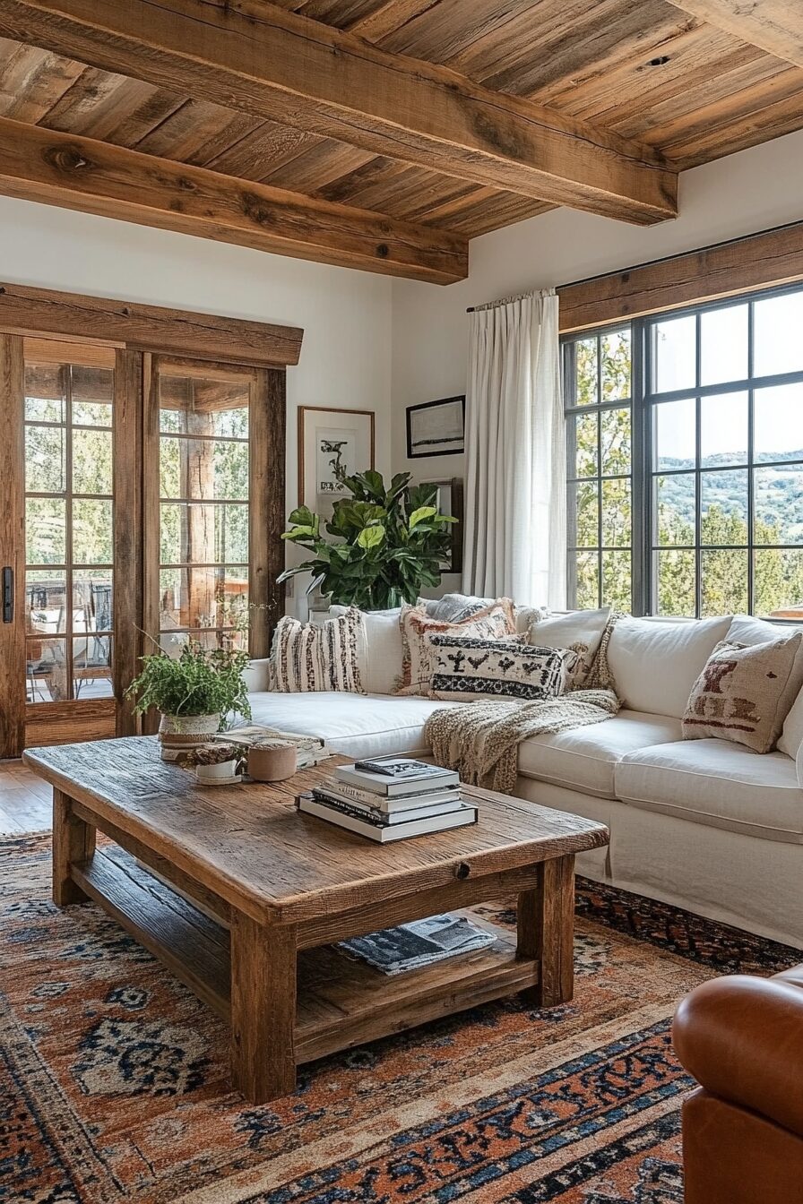 29 Rustic Living Room Ideas to Transform Your Space into a Country ...
