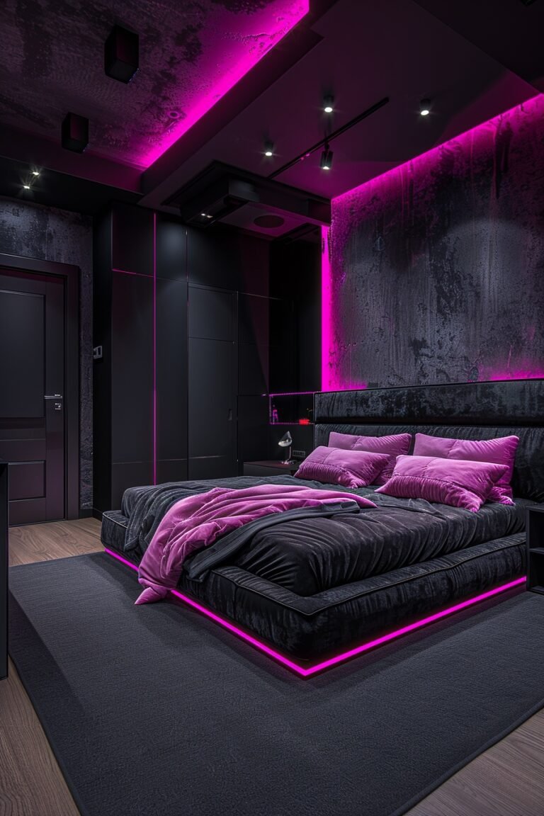 29 Pink and Black Bedroom Ideas for a Perfect Balance of Soft and Edgy ...