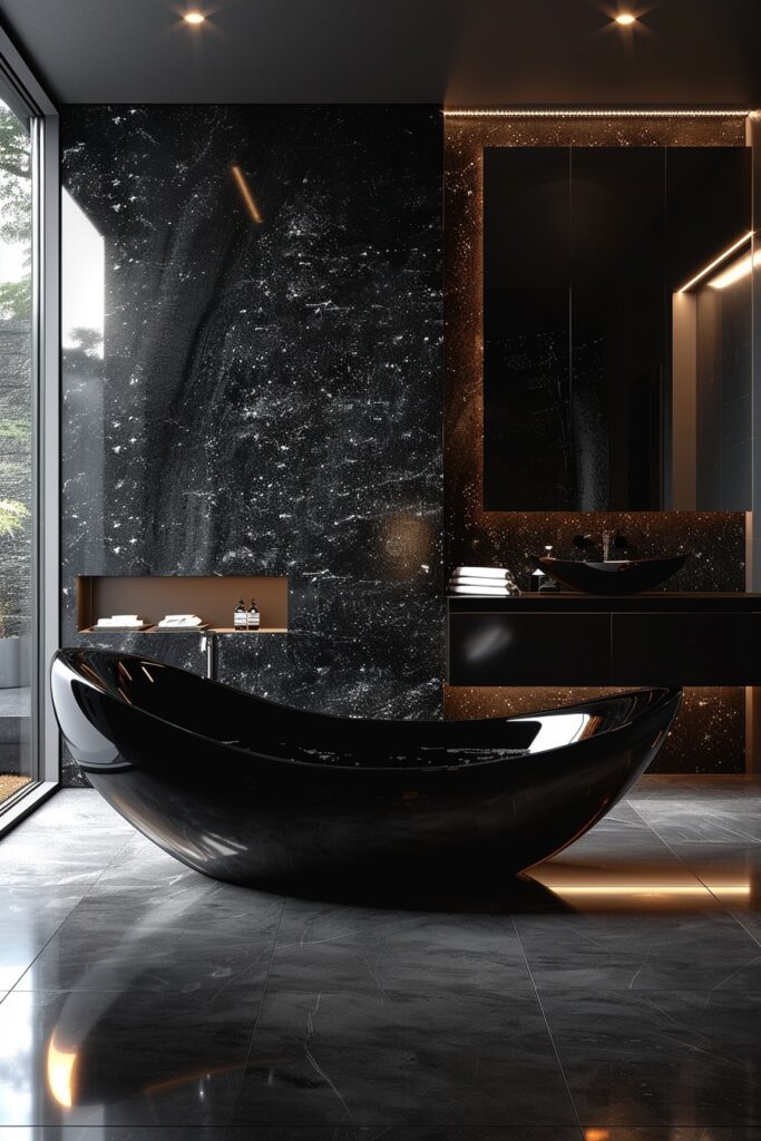 29 Black Bathroom Decor Ideas to Add Dark Elegance to Your Home - My ...
