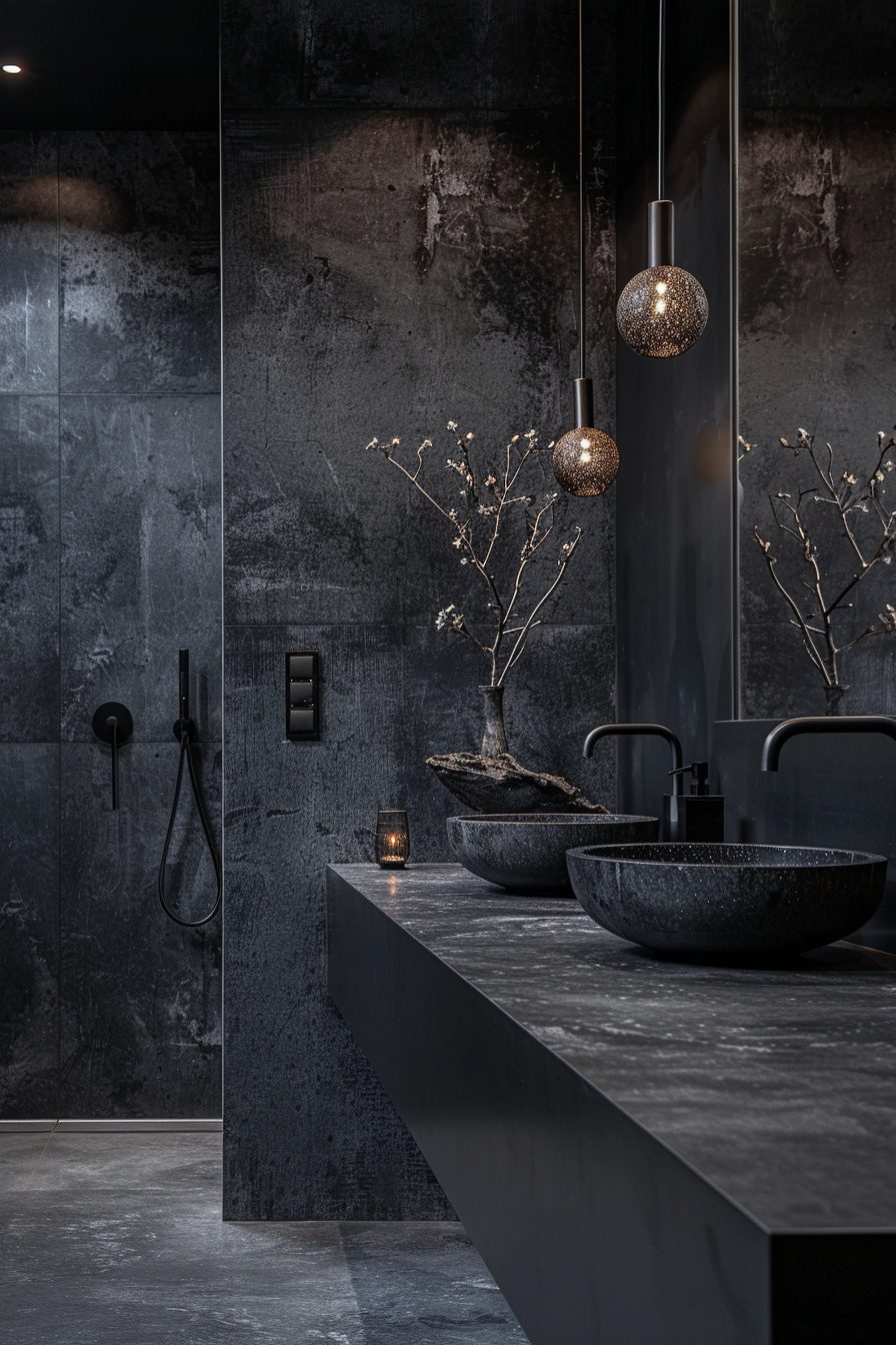 29 Black Bathroom Decor Ideas to Add Dark Elegance to Your Home My
