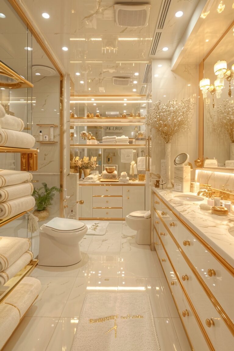 29 Gold Bathroom Decor Ideas for a Glamorous Upgrade - My Elegant Home