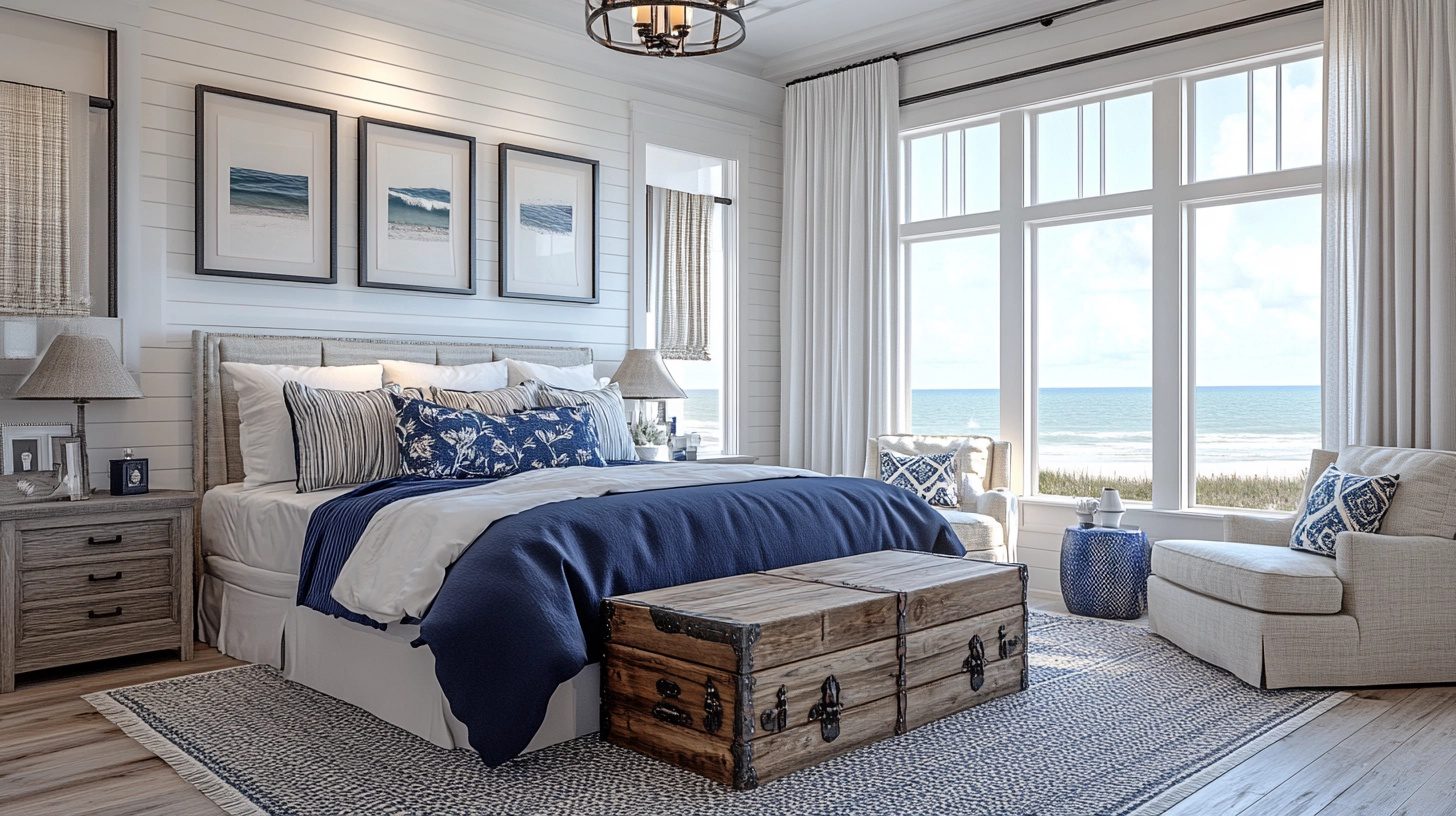 29 Coastal Farmhouse Bedroom Ideas to Capture the Spirit of the Seaside ...