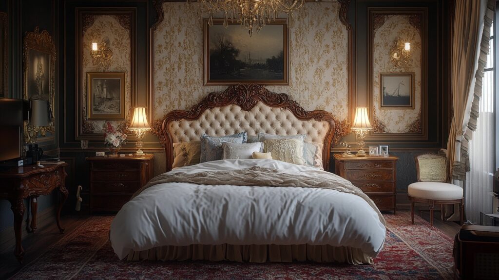 modern vintage bedroom