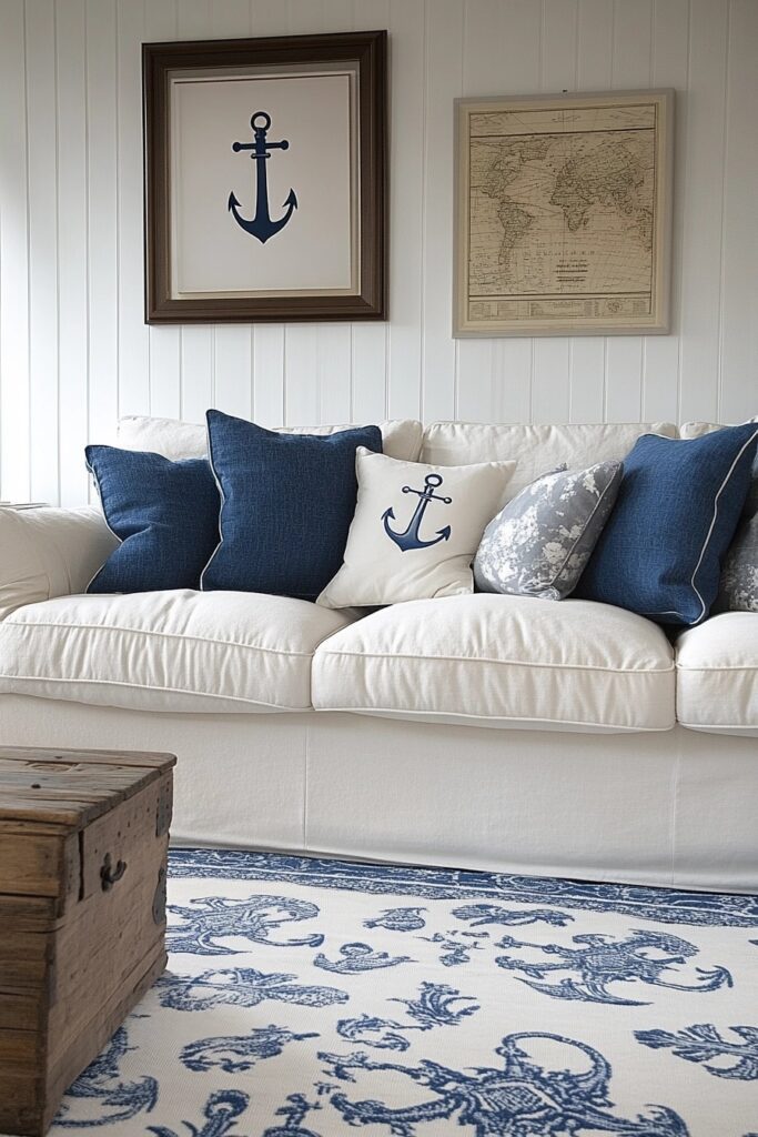 Anchor-Adorned Family Room