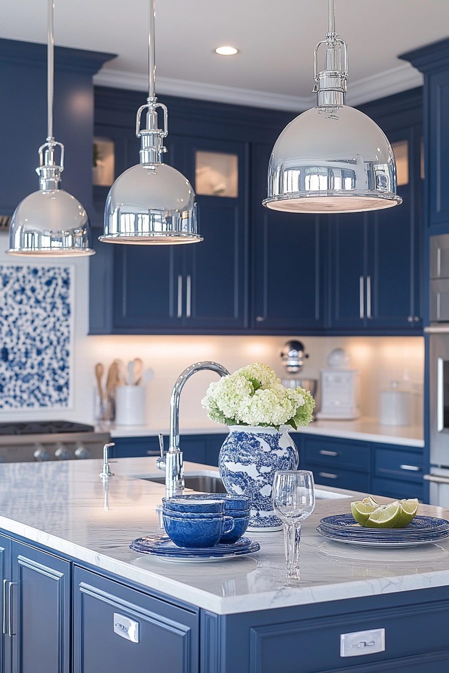 29 Coastal Preppy Kitchen Ideas for a Breezy and Elegant Design - My ...